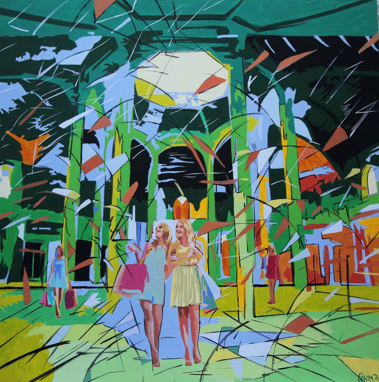 a painting of görkem dikel